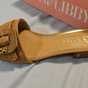 Sam & Libby Brown Woven Mules